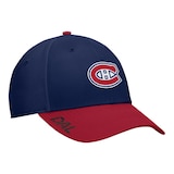Montreal Canadiens Fanatics Authentic Pro Rink 6 Stretch Cap Front_Three_Fourths_Angled_Right