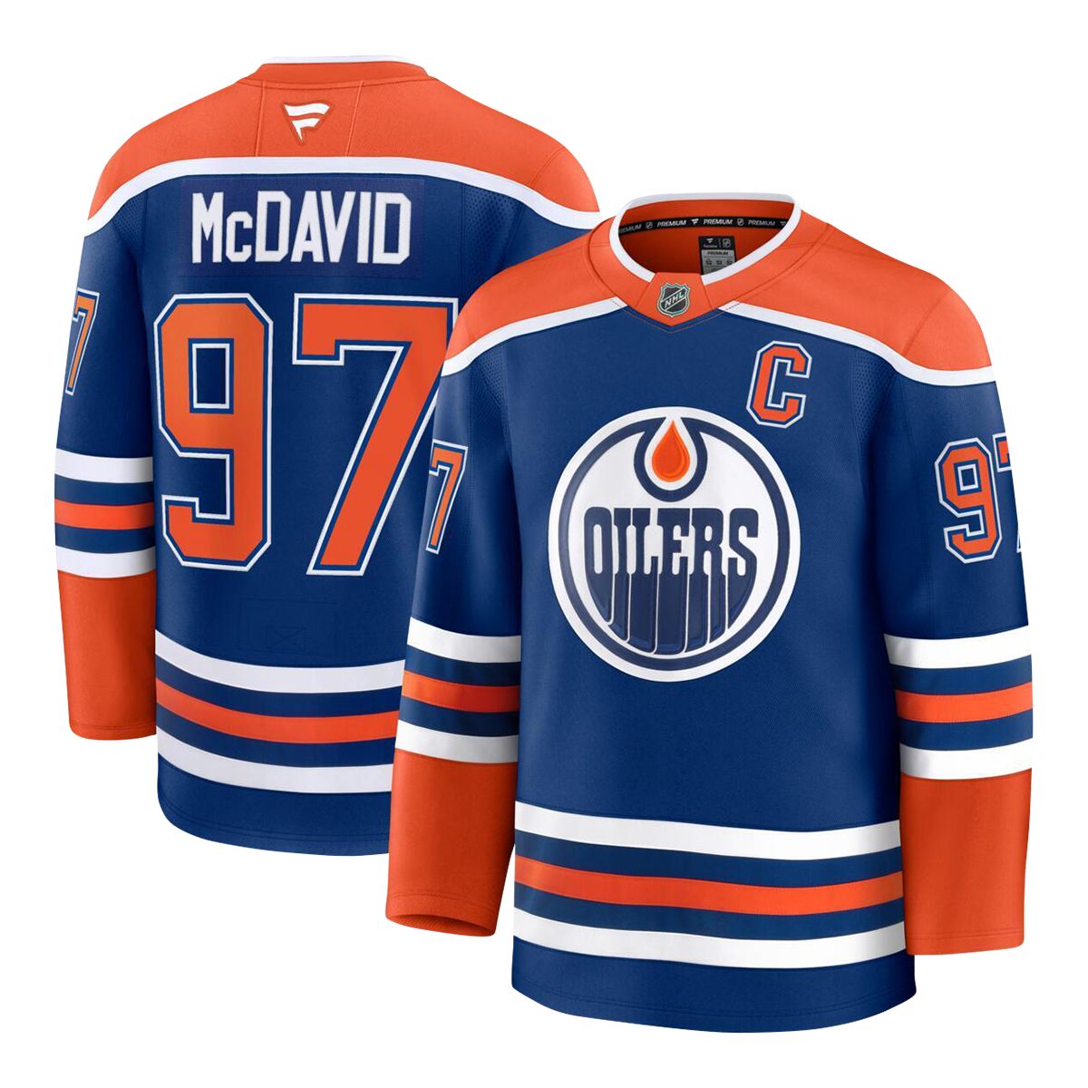Edmonton Oilers Fanatics Connor McDavid Premium Home Jersey