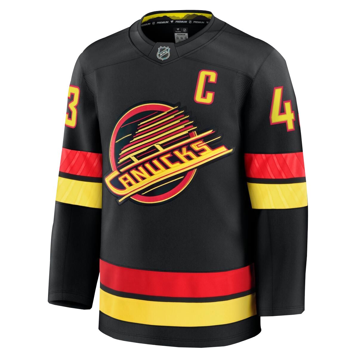 Vancouver Canucks Fanatics Quinn Hughes Premium Alternate Jersey
