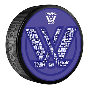 Professional Women's Hockey League PWHL In Glas Co Souvenir Hockey Puck