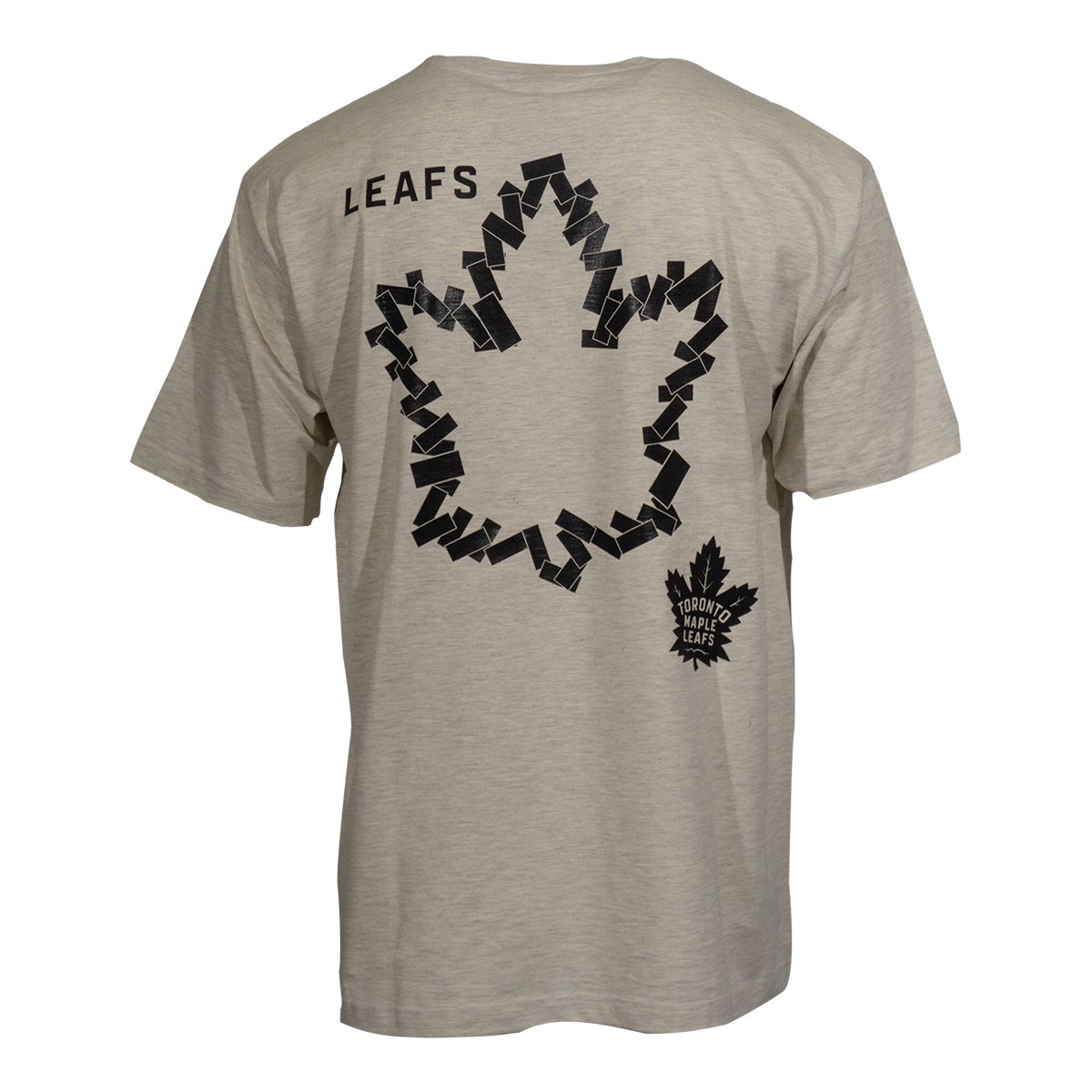 Toronto Maple Leafs Mitchell & Ness Black Tape T Shirt