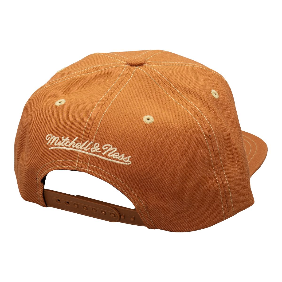 Calgary Flames Mitchell & Ness Contrast Natural Snapback Cap