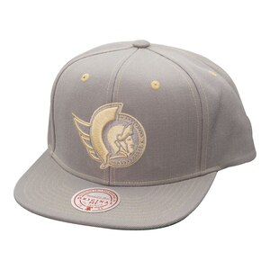 Ottawa Senators Mitchell & Ness Contrast Natural Snapback Cap