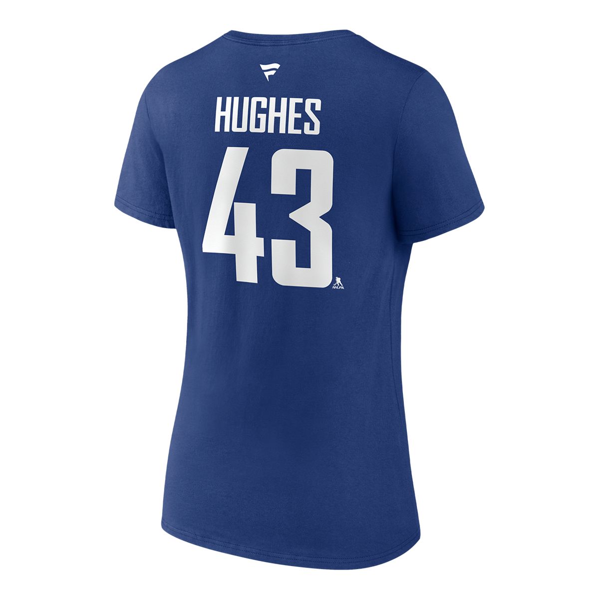 Vancouver Canucks Fanatics Women's Hughes Captain Player T Shirt