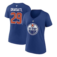 Edmonton Oilers Fanatics Women's Leon Draisaitl Player T Shirt Composite_or_Mixed