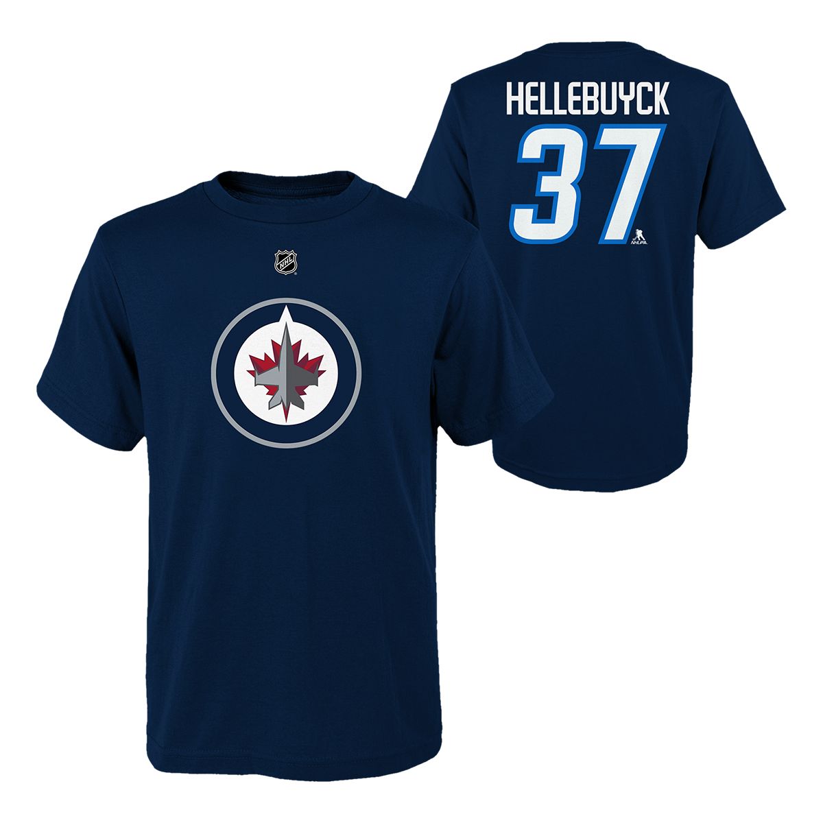 Youth Winnipeg Jets Outerstuff Connor Hellebuyck Player T Shirt