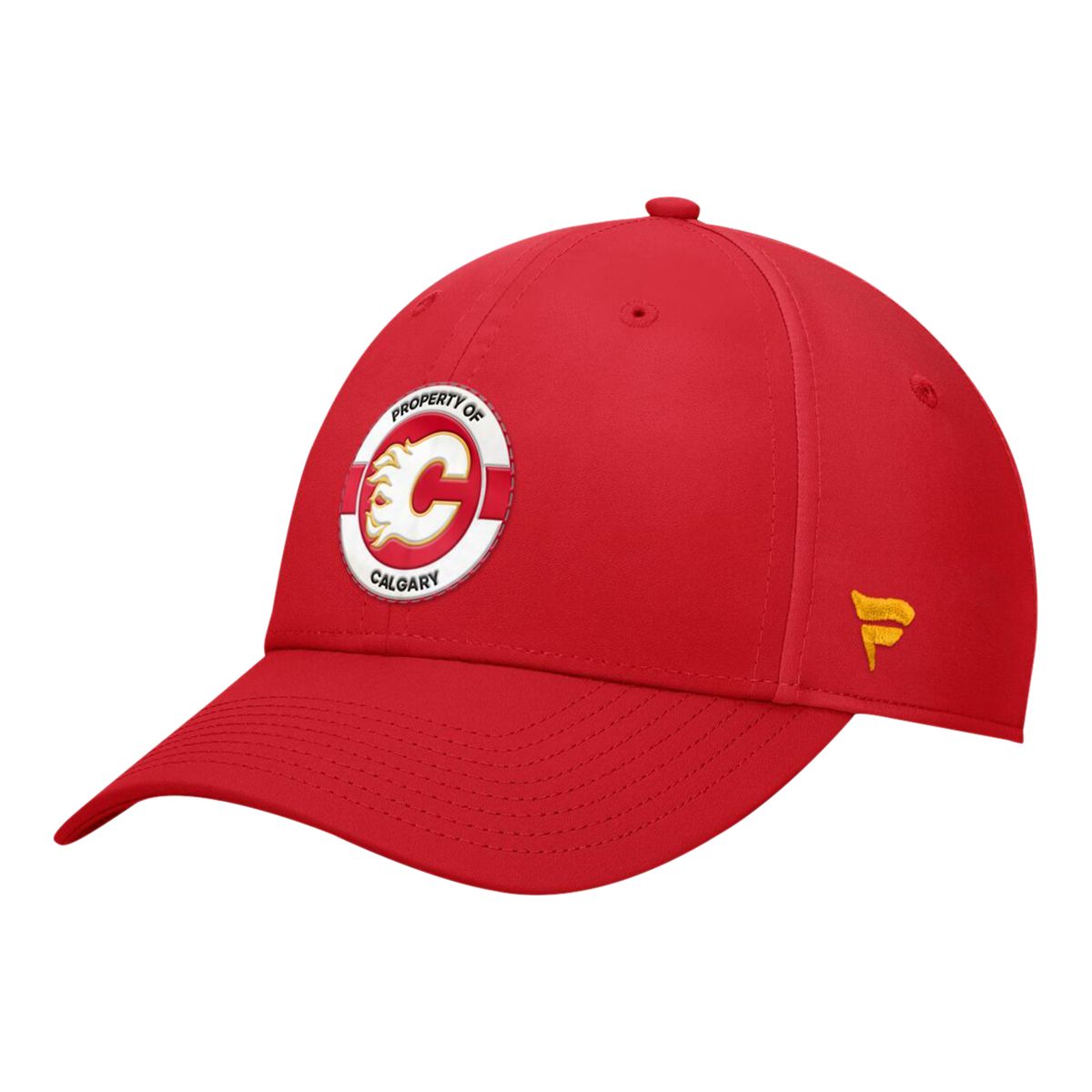 Calgary Flames Fanatics Authentic Pro Practice Structured Stretch Cap