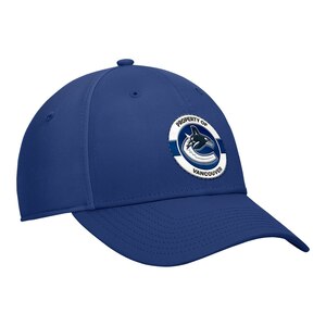 Vancouver Canucks Fanatics Authentic Pro Practice Structured Stretch Cap