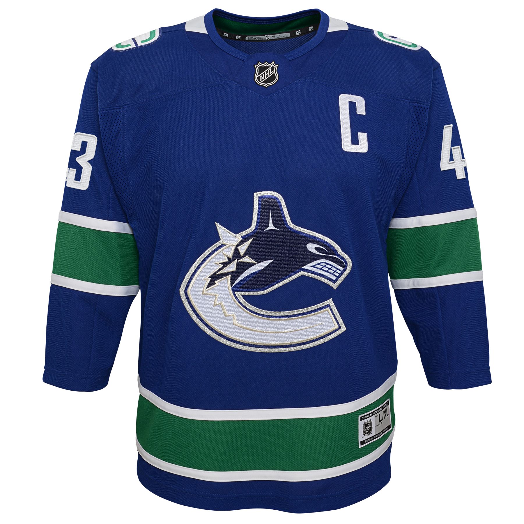 Vancouver Canucks Outerstuff Hughes Premier Jersey
