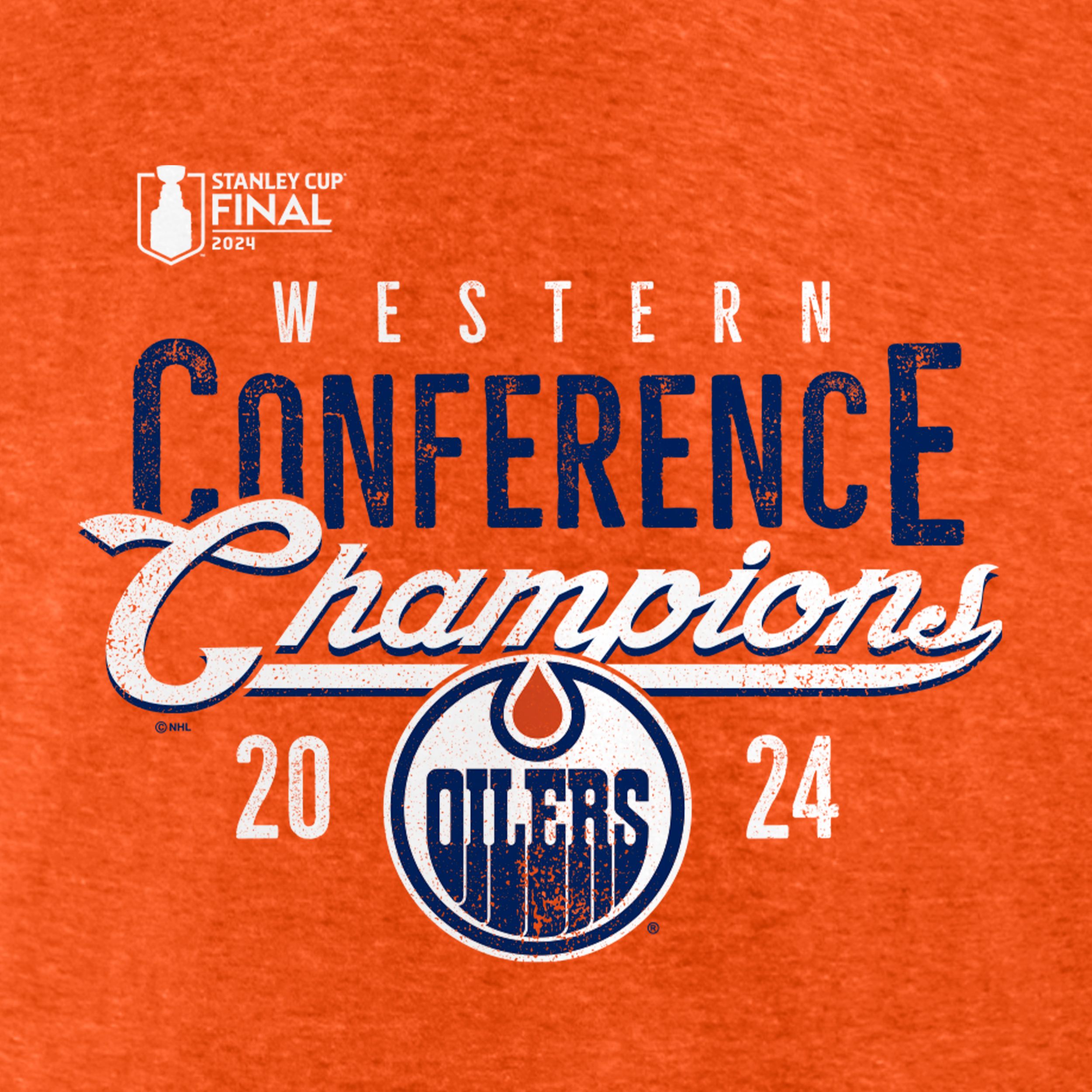 Edmonton Oilers Fanatics Conference Champ Timeless T Shirt