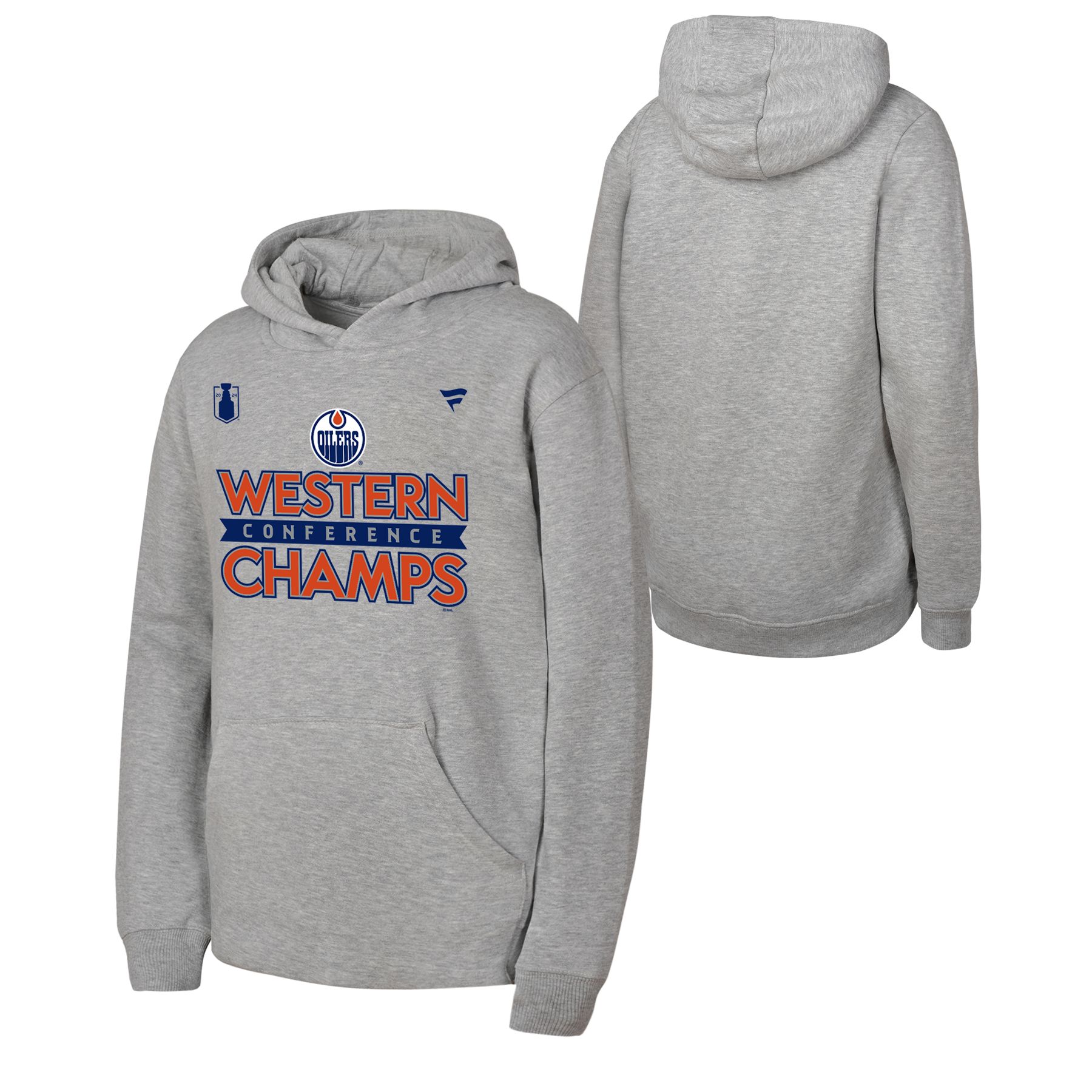 Youth Edmonton Oilers Fanatics Conference Champ LR Hoodie