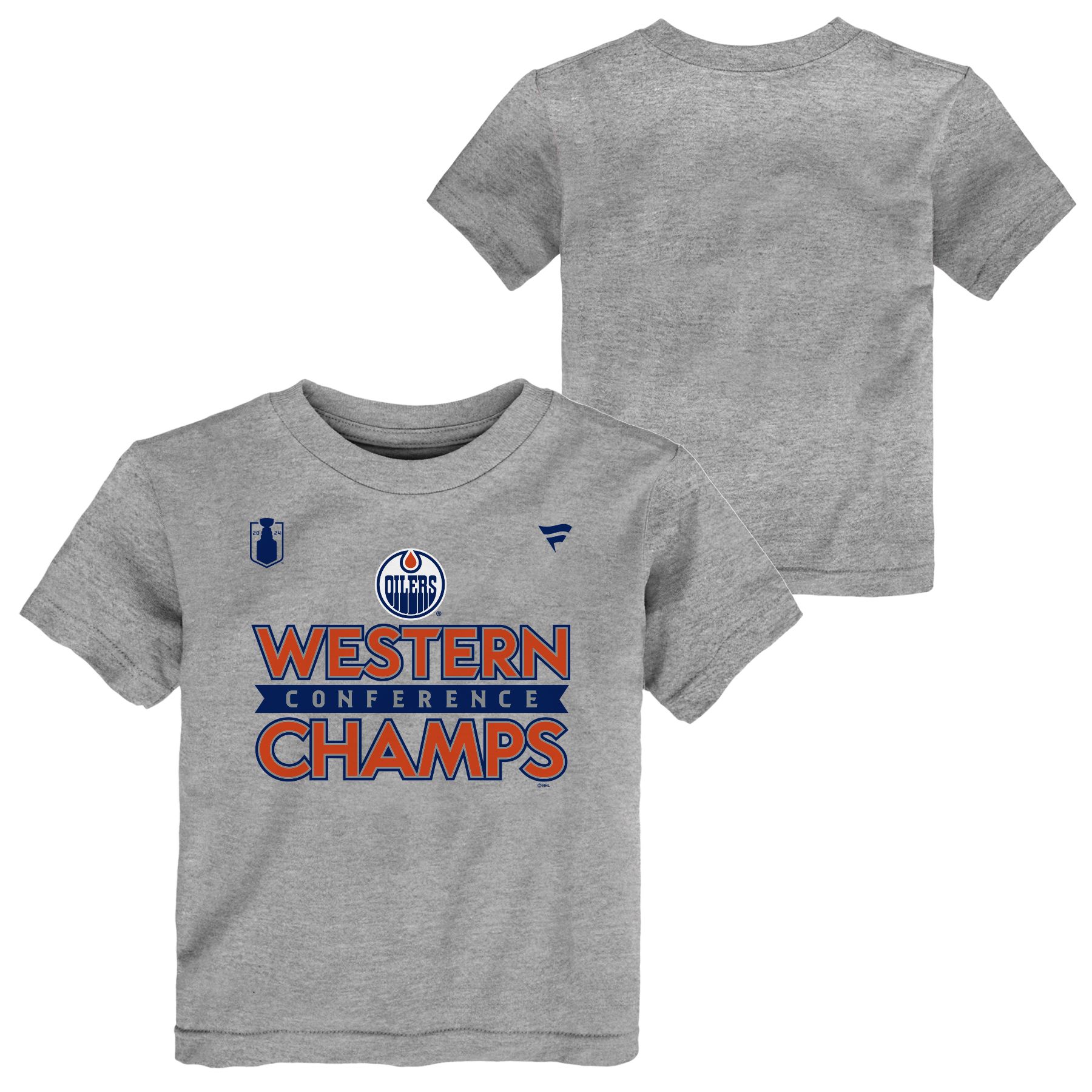 Toddler Edmonton Oilers NHL Conference Champ LR T Shirt