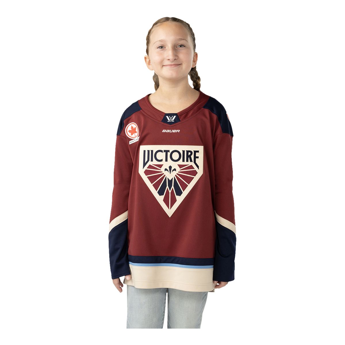 PWHL Montreal Victoire Bauer Youth Home Jersey