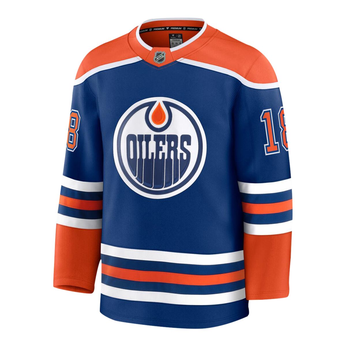 Edmonton Oilers Fanatics Zach Hyman Premium Home Jersey
