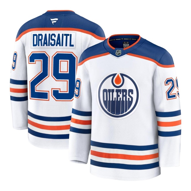 Edmonton Oilers Fanatics Draisaitl Premium Away Jersey