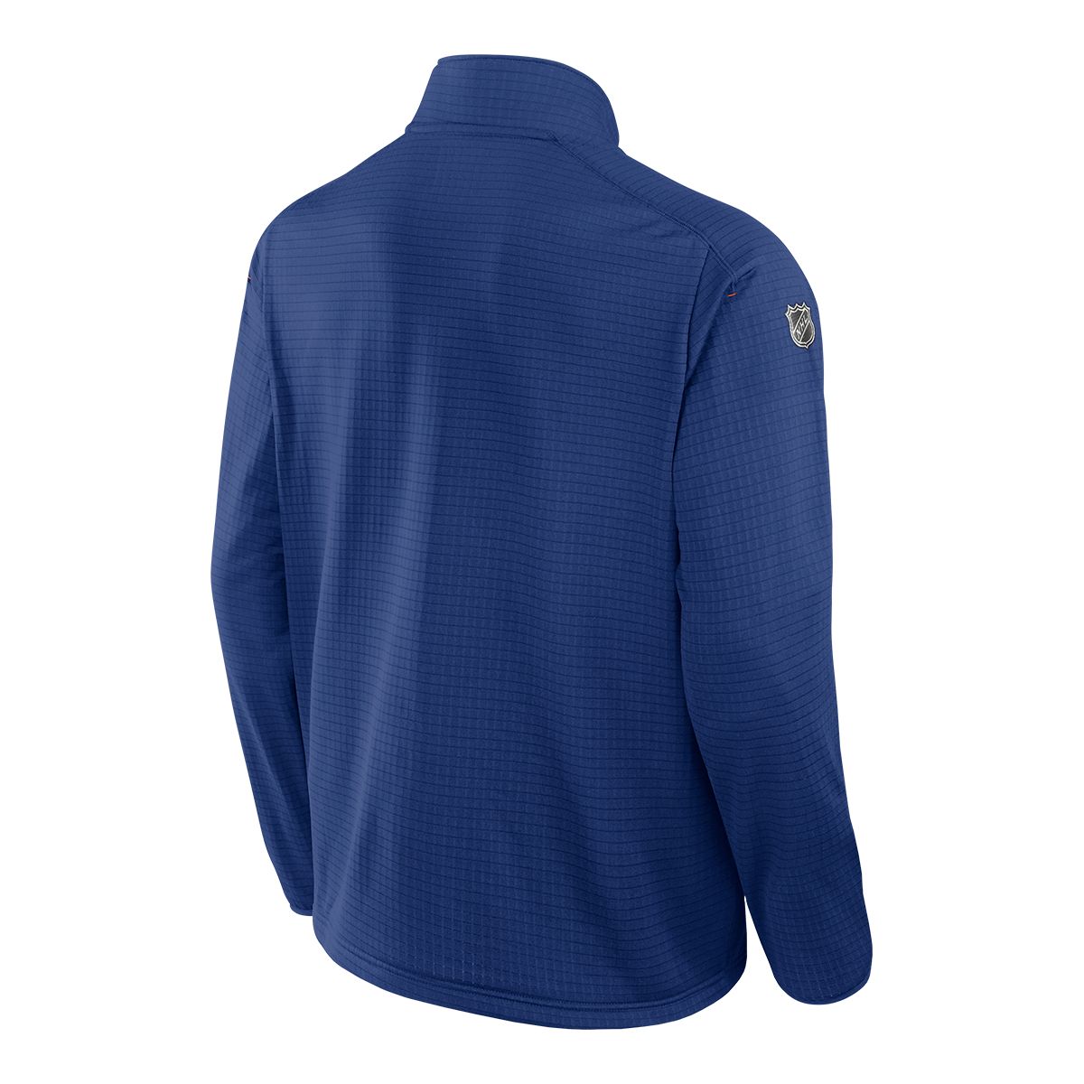 Edmonton Oilers Fanatics Authentic Pro Rink Low 1/4 Zip Long Sleeve Top