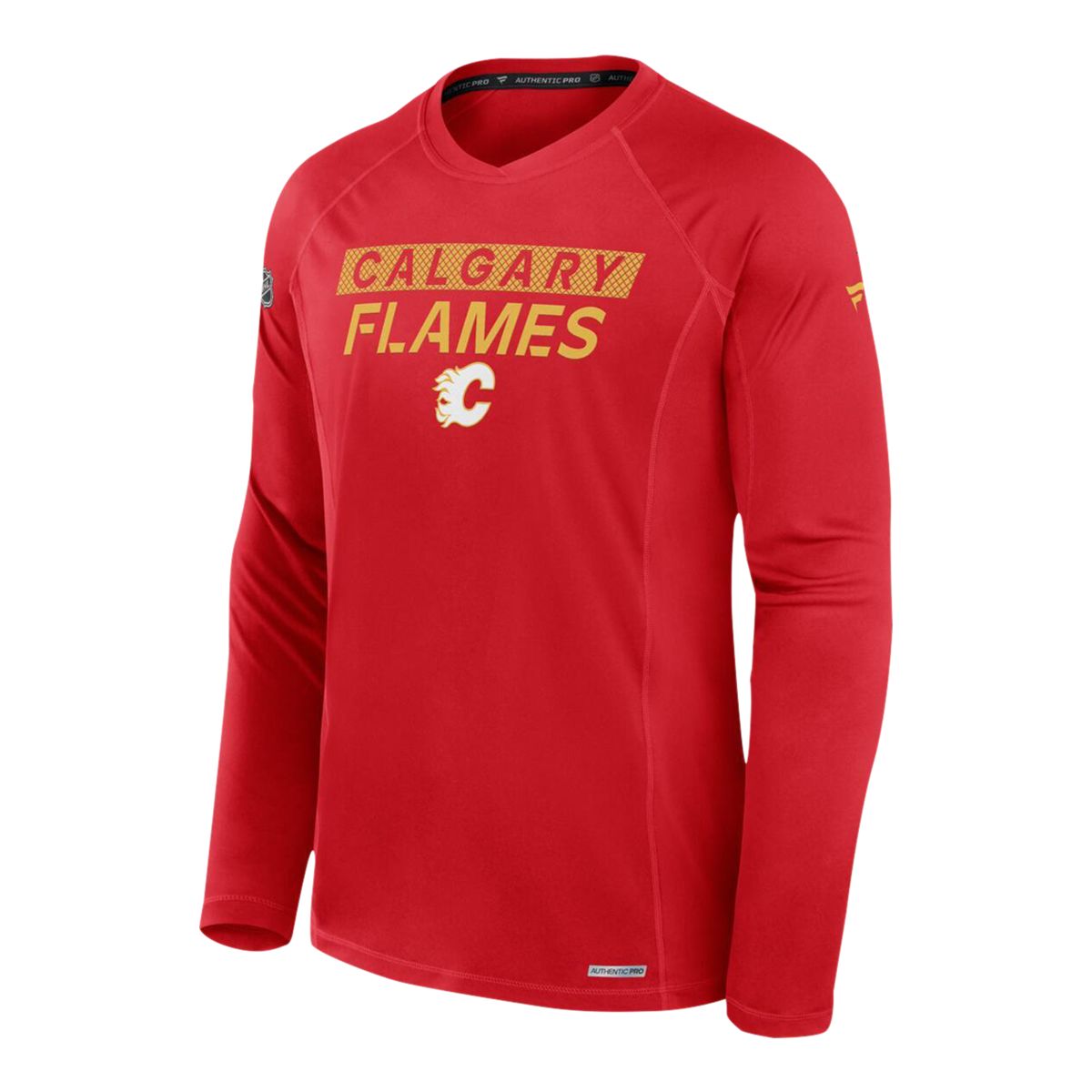 Fanatics Calgary Flames Authentic Pro Rink Tech Long Sleeve T-Shirt