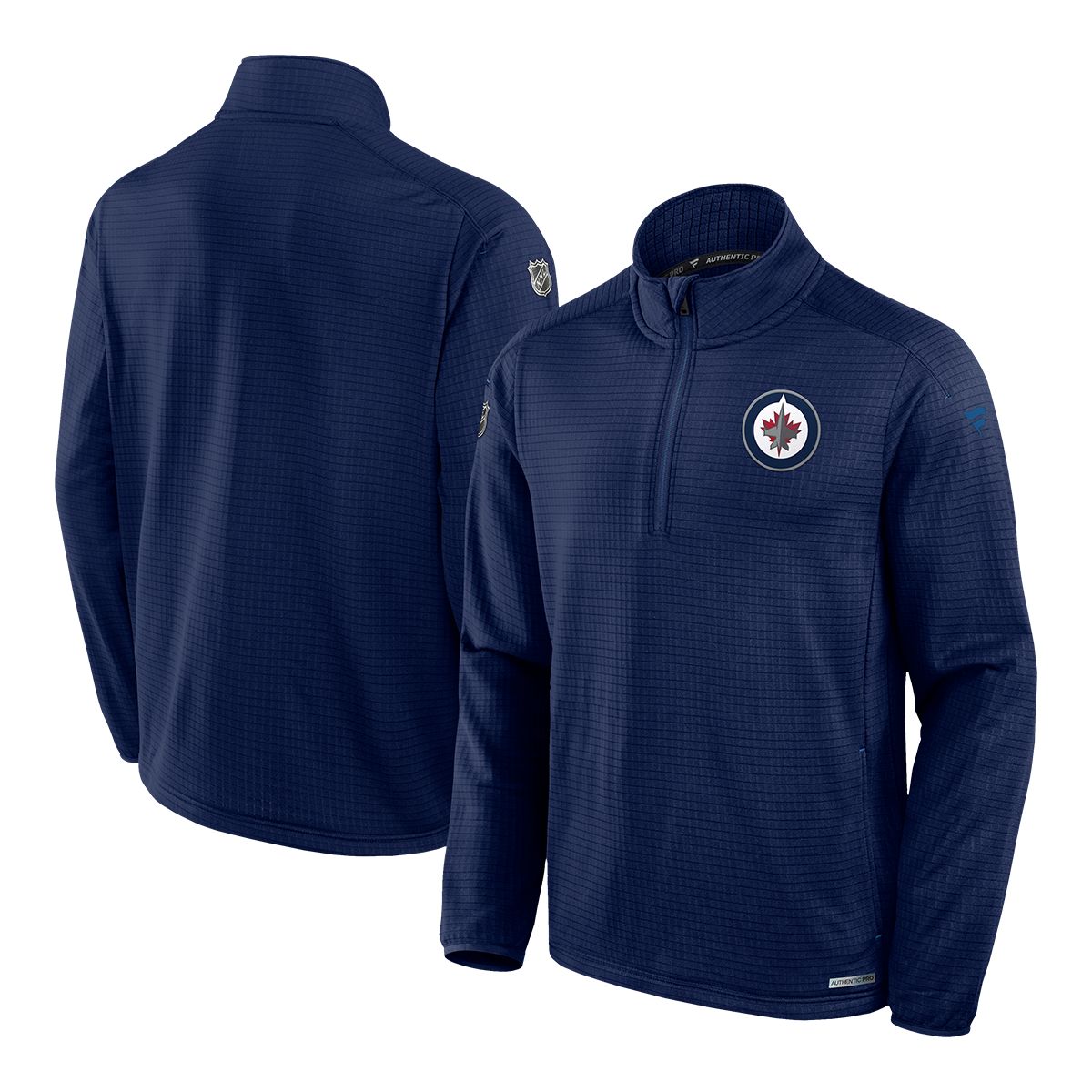 Fanatics Winnipeg Jets Authentic Pro Rink Low 1/4 Zip Long Sleeve Top