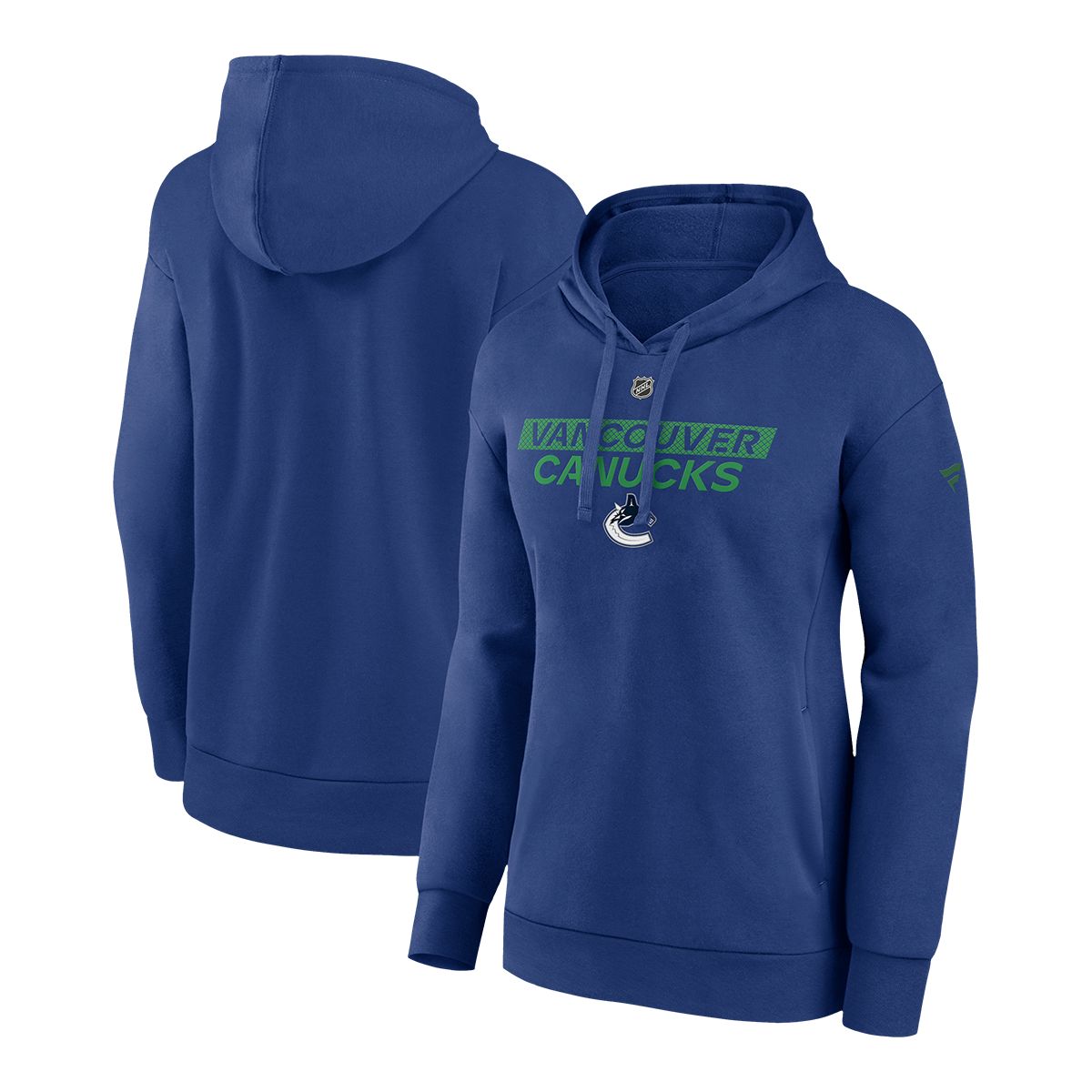 Vancouver Canucks Fanatics Women's Authentic Pro Primary Hoodie