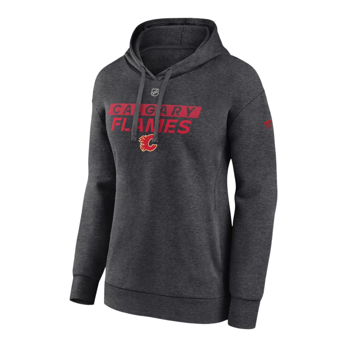 Calgary Flames Fanatics Women's Authentic Pro Primary Hoodie