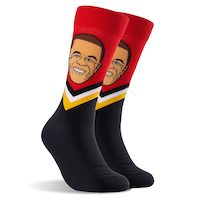 Calgary Flames MLS Jarome Iginla Player Socks Front_Three_Fourths_Angled_Right