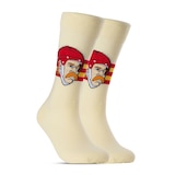 Calgary Flames Major League Socks Lanny McDonald Socks Front_Three_Fourths_Angled_Right