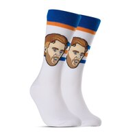 Edmonton Oilers Major League Socks Connor McDavid Socks Front_Three_Fourths_Angled_Right