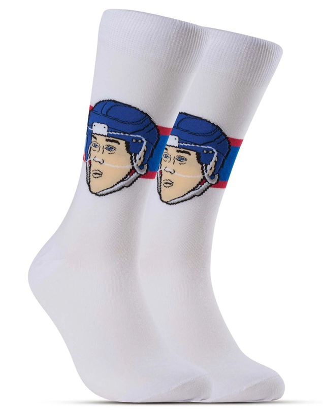 Winnipeg Jets Major League Socks Teemu Selanne Socks Front_Three_Fourths_Angled_Right