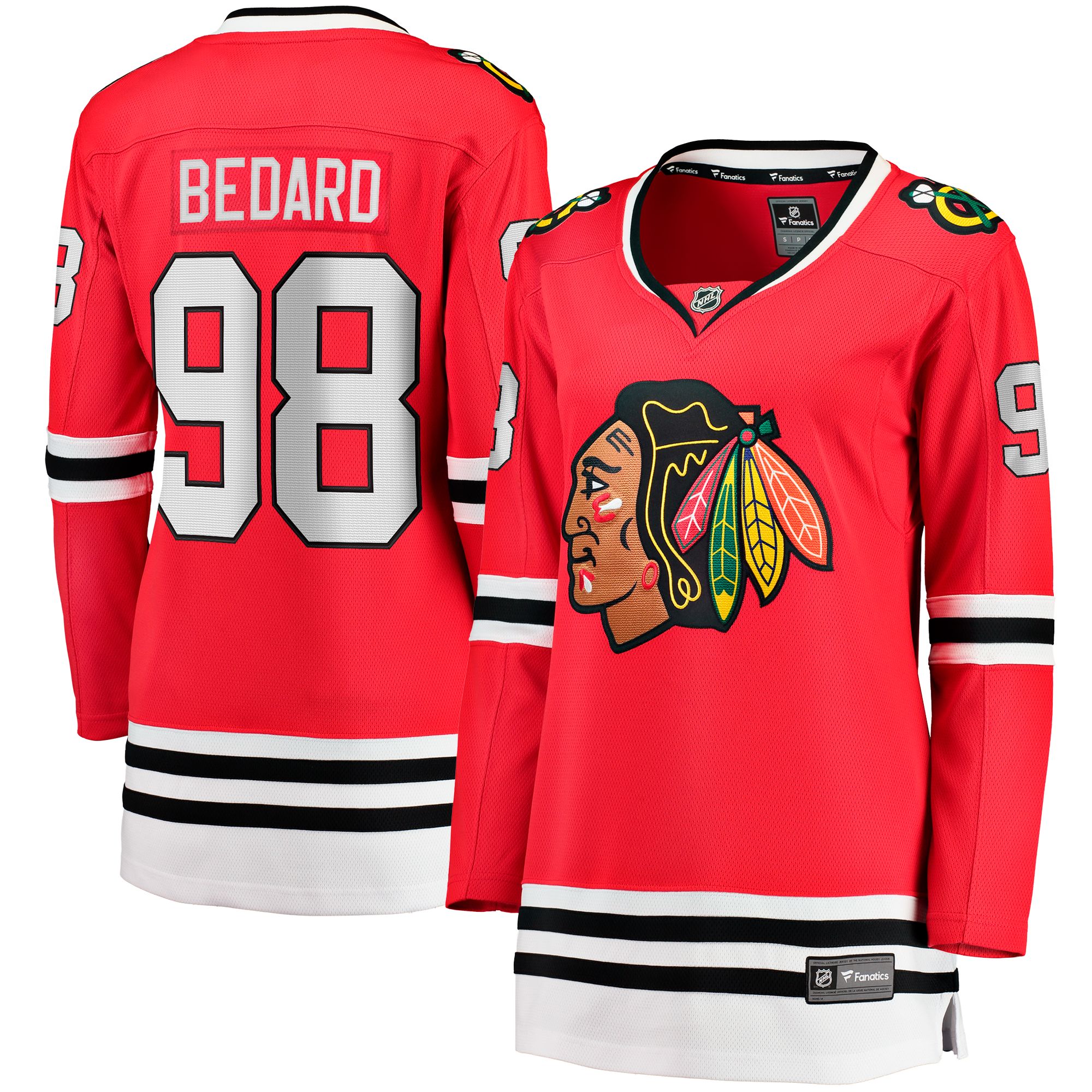 Chicago Blackhawks Fanatics Women's Bedard Breakaway Home Jersey