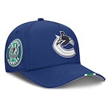 Vancouver Canucks Fanatics Men's Draft Podium Adjustable Cap Front_Angled_Right