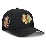 Chicago Blackhawks Fanatics Men's Draft Podium Adjustable Cap Front_Angled_Right