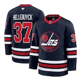Winnipeg Jets Fanatics Men's Hellebuyck Premium Alternate Jersey Composite_or_Mixed