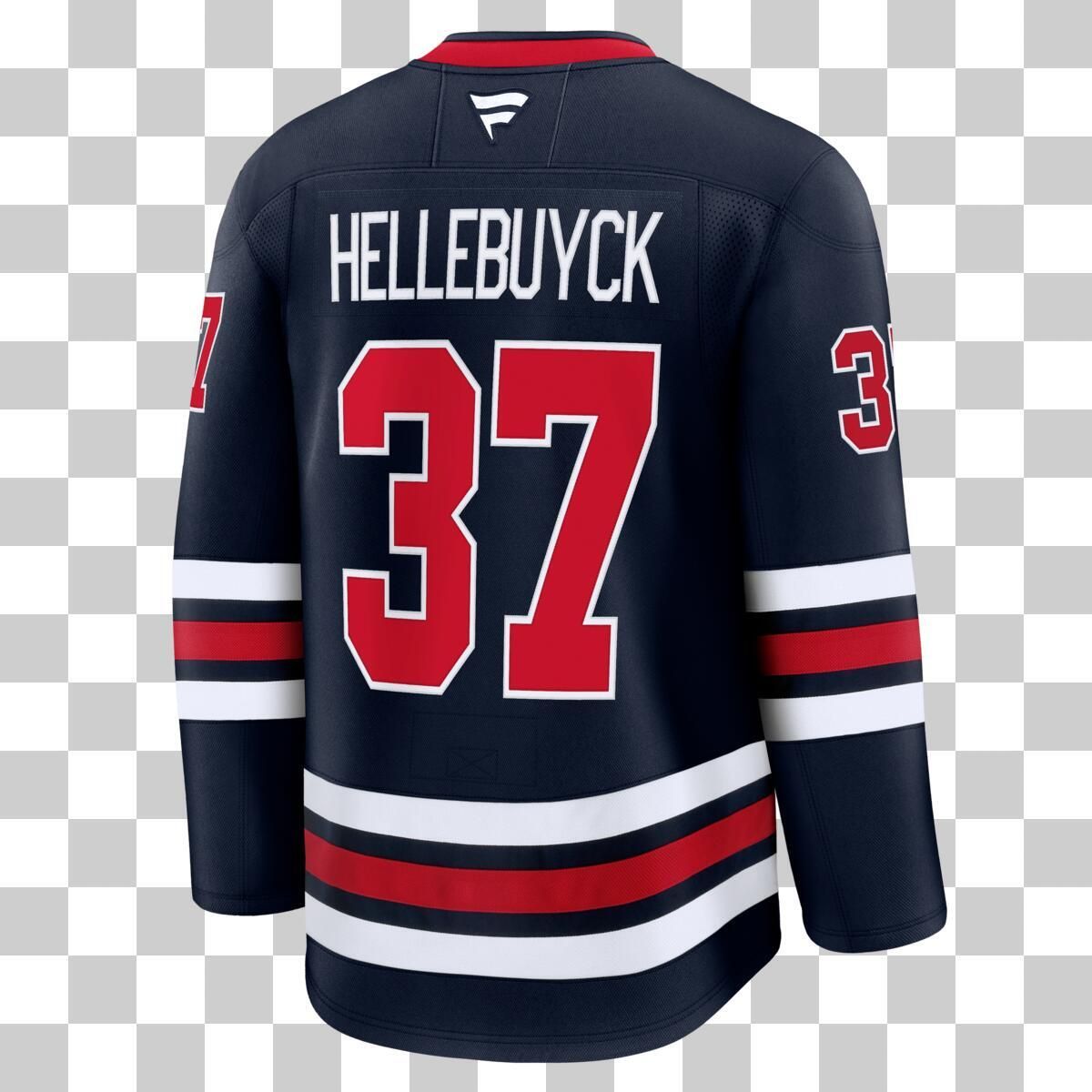 Winnipeg Jets Fanatics Hellebuyck Premium Alternate Jersey