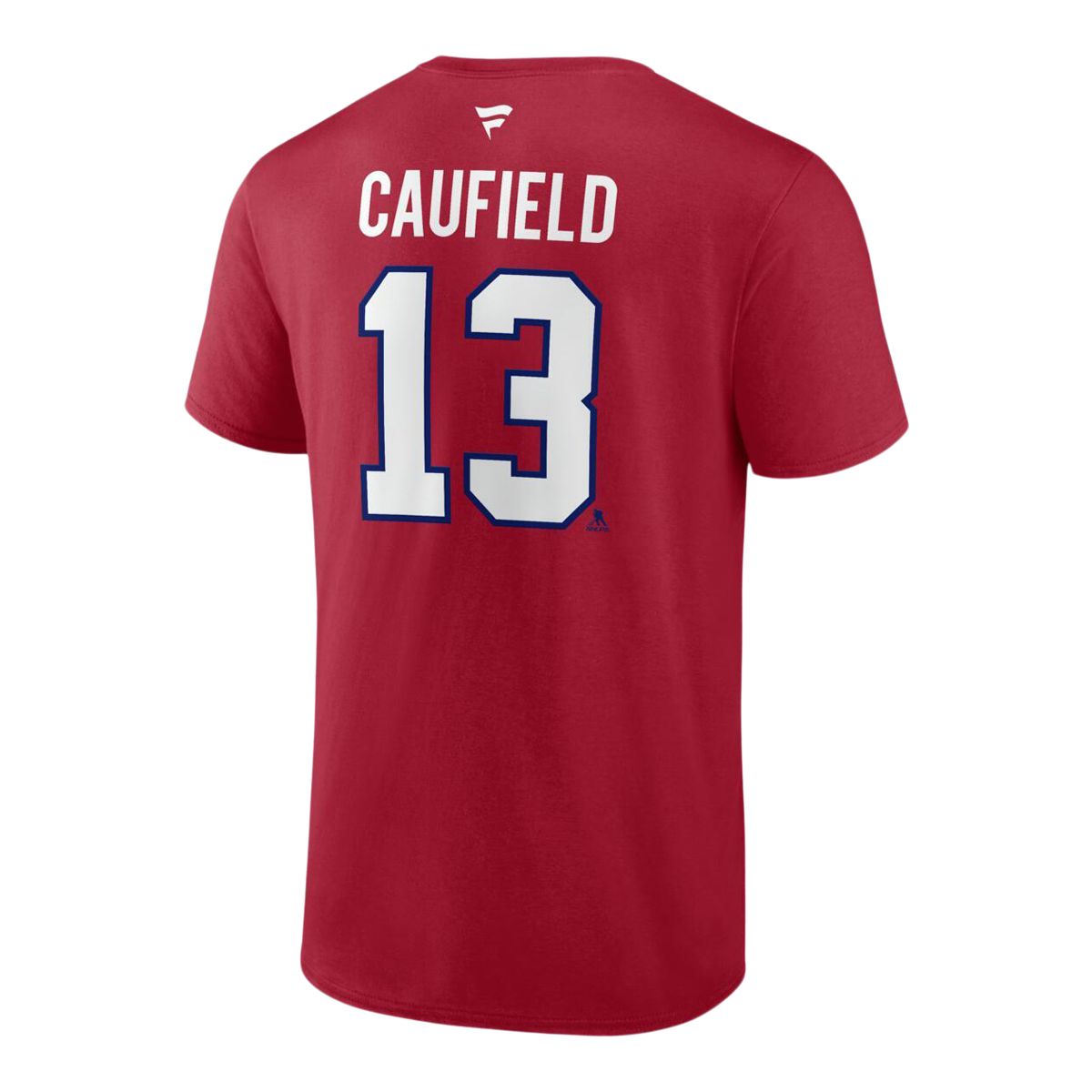 Montreal Canadiens Fanatics Caufield Name and Number Player T-Shirt