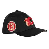 Youth Calgary Flames Fanatics Draft Podium Hat Front_Angled_Right