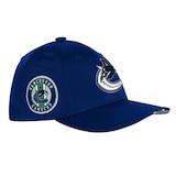 Fanatics Youth Vancouver Canucks Draft Podium Adjustable Hat Front_Angled_Right
