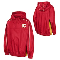 Youth Calgary Flames Outerstuff Supremacy 1/4 Zip Jacket Composite_or_Mixed