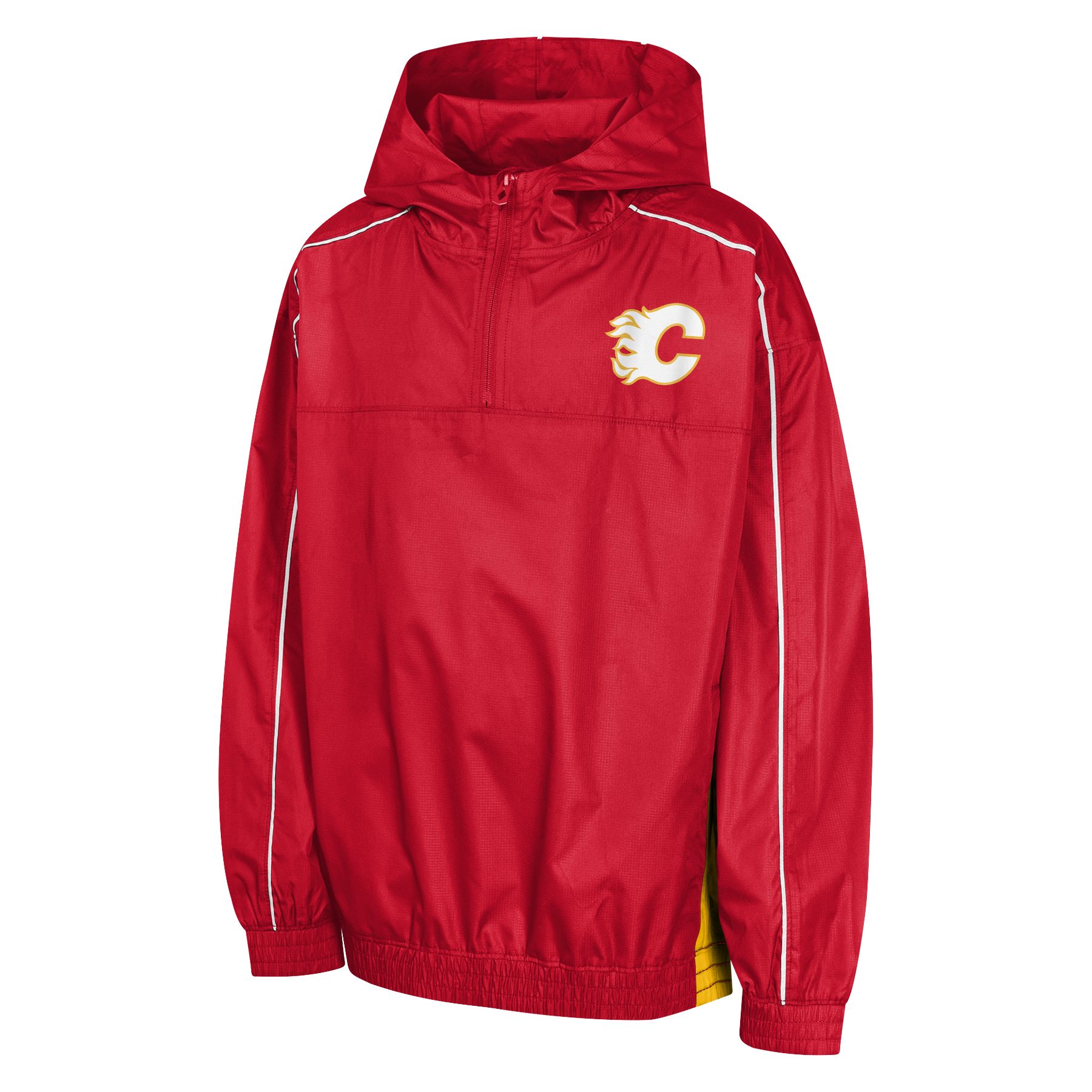 Youth Calgary Flames Outerstuff Supremacy 1/4 Zip Jacket