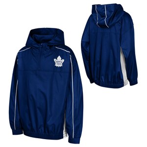 Youth Toronto Maple Leafs Outerstuff Supremacy 1/4 Zip Jacket