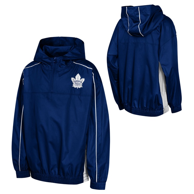 Youth Toronto Maple Leafs Outerstuff Supremacy 1/4 Zip Jacket