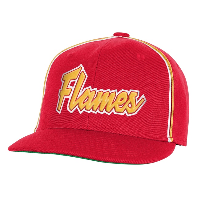 Youth Calgary Flames Outerstuff Superfan Cap Front_Angled_Left