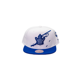 Toronto Maple Leafs Mitchell & Ness Scribbles Snapback Cap Front_Flat