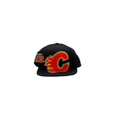 Calgary Flames Mitchell & Ness Big Time Snapback Cap Front_Flat