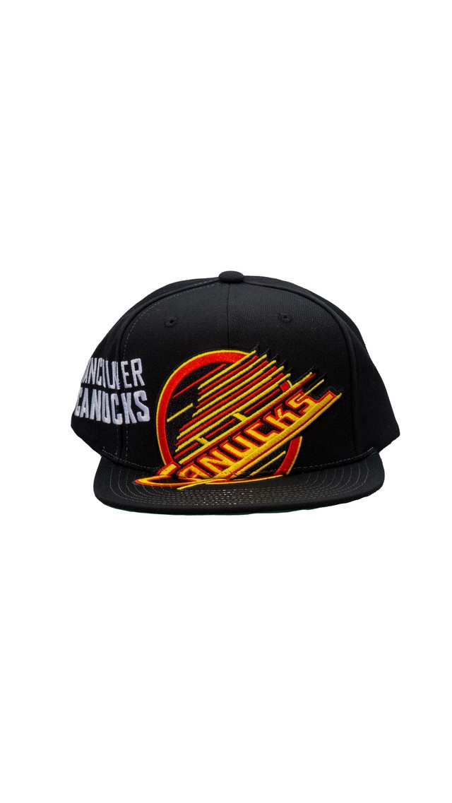 Vancouver Canucks Mitchell & Ness Big Time Snapback Cap Front_Flat