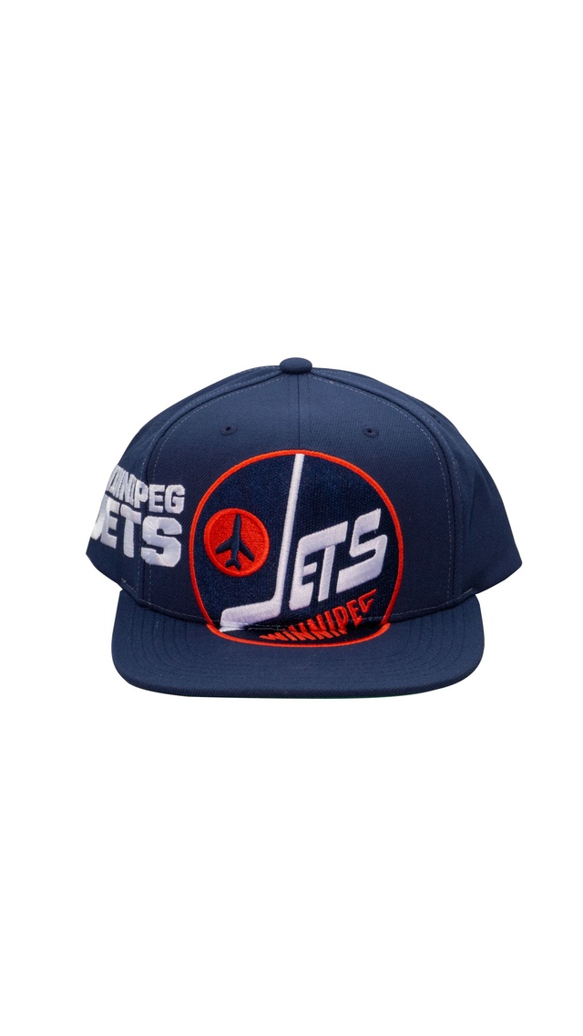 Winnipeg Jets Mitchell & Ness Big Time Snapback Cap Front_Flat
