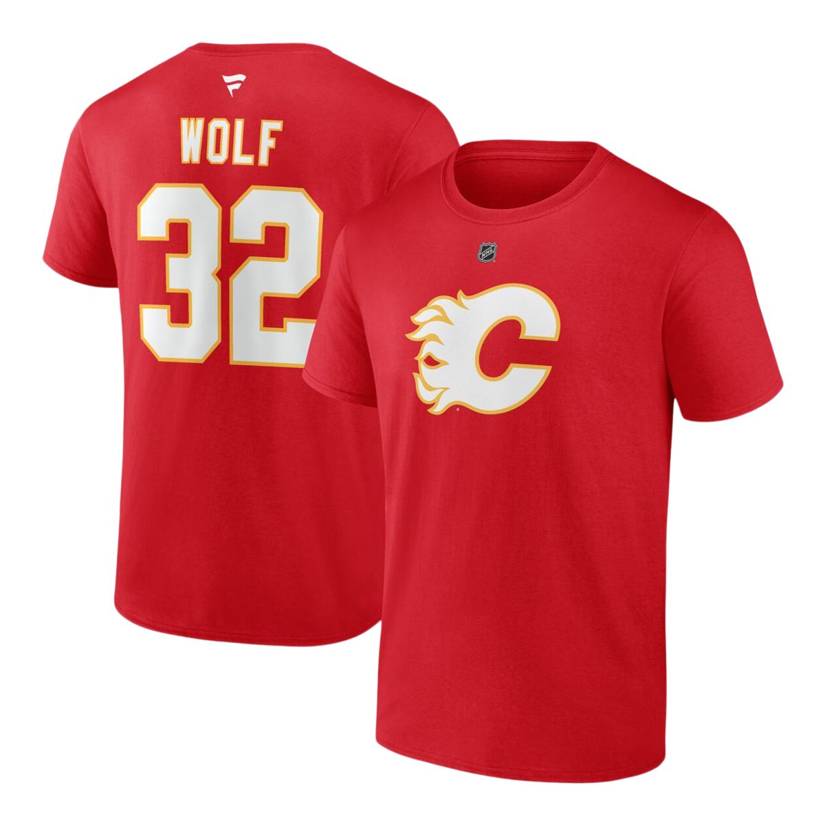 Calgary Flames Fanatics Wolf Player T Shirt
