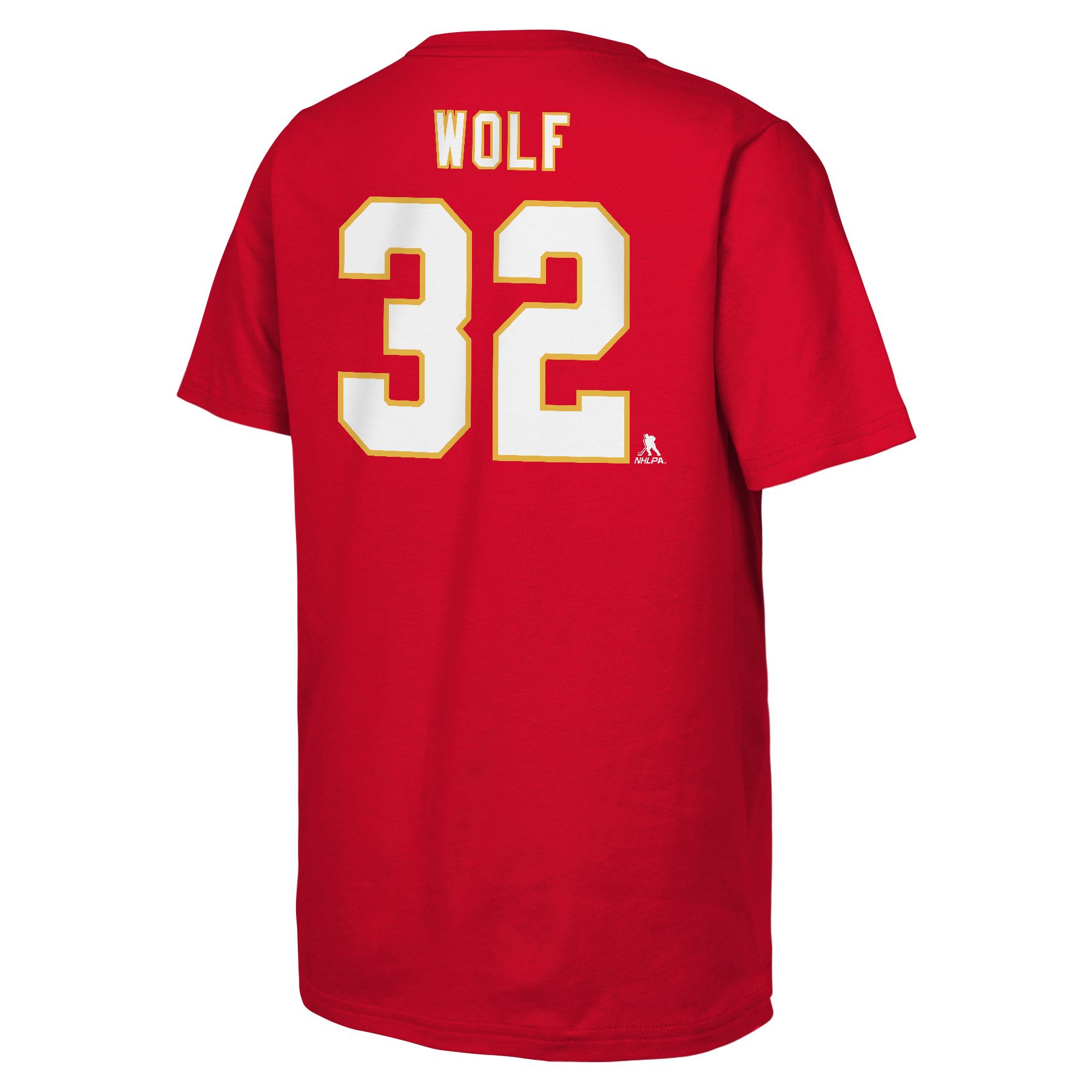Youth Calgary Flames Outerstuff Wolf Player Tee