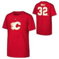 Youth Calgary Flames Outerstuff Wolf Player Tee