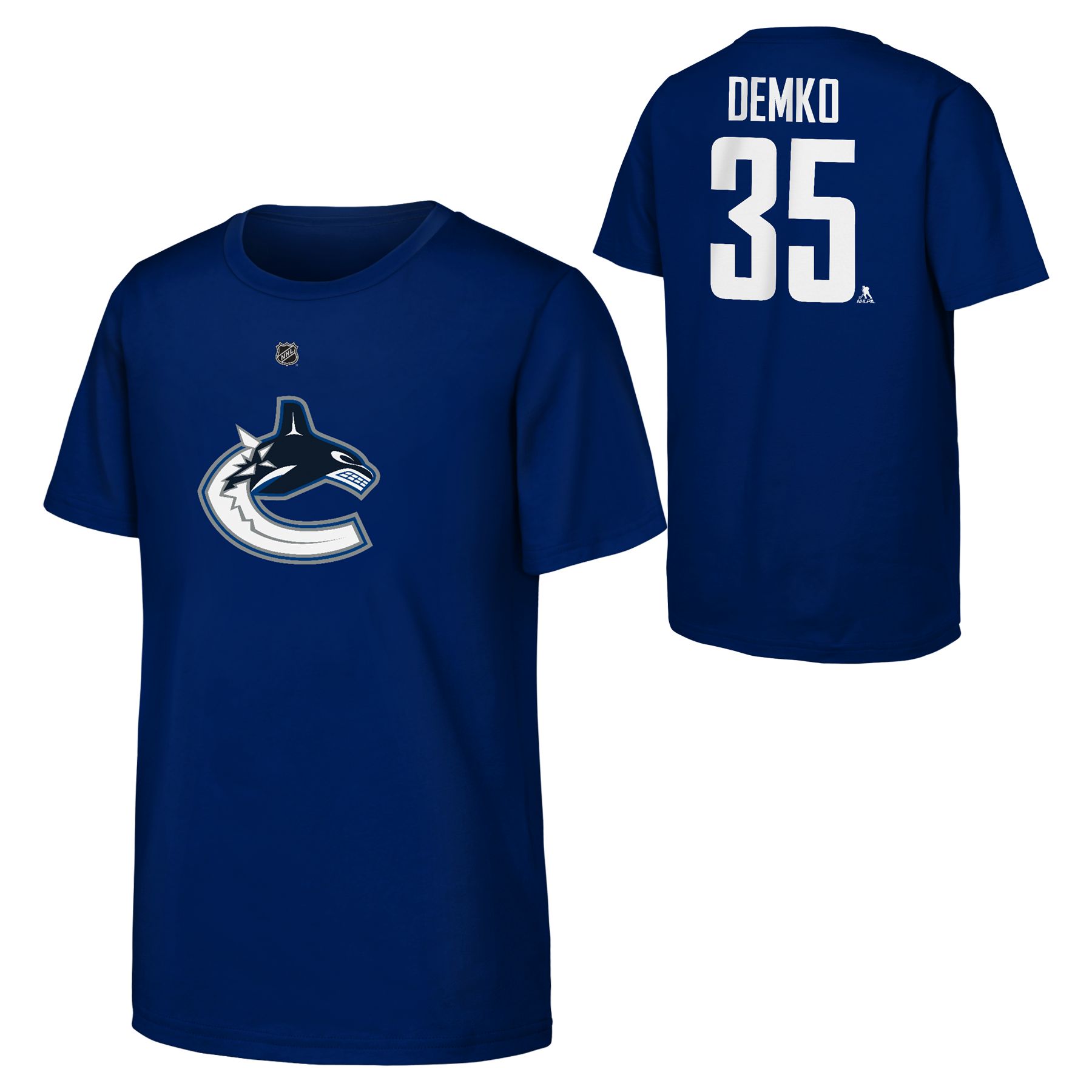 Youth Vancouver Canucks Outerstuff Demko Player Tee