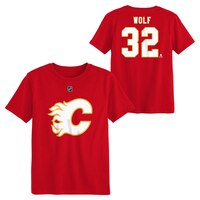 Child Calgary Flames Outerstuff Wolf Player Tee Composite_or_Mixed